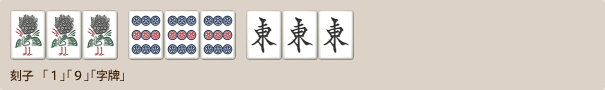 刻子は1・9・字牌