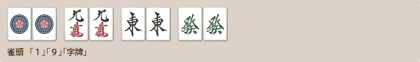 雀頭は1・9・字牌
