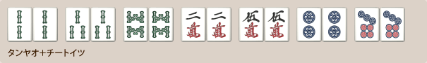 タンヤオと七対子の複合例