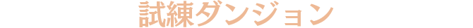 試練ダンジョン